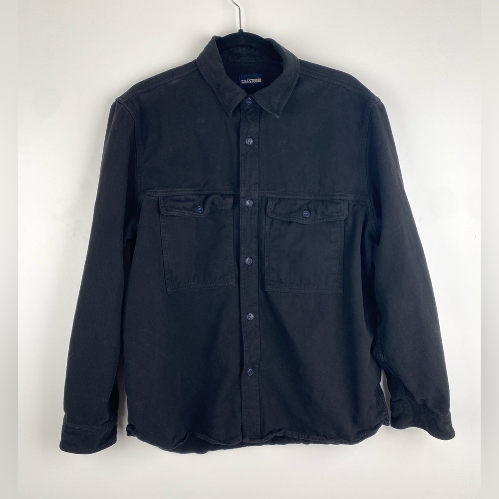 C.O.F. Studio Shacket Cotton Black Large